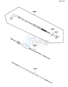 KLF 185 A [BAYOU 185] (A1-A1A) [BAYOU 185] drawing CABLES