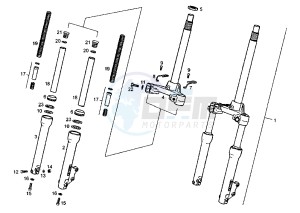 ATLANTIS - 100 cc drawing FRONT FORK