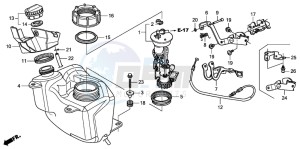 FES150A 125 S-WING drawing FUEL TANK