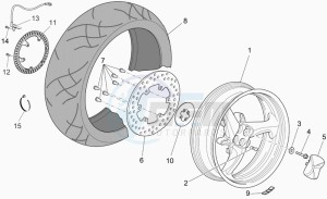 Norge 1200 IE 1200 IE drawing Rear wheel