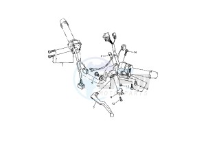 XJ S DIVERSION 900 drawing HANDLE SWITCH -LEVER