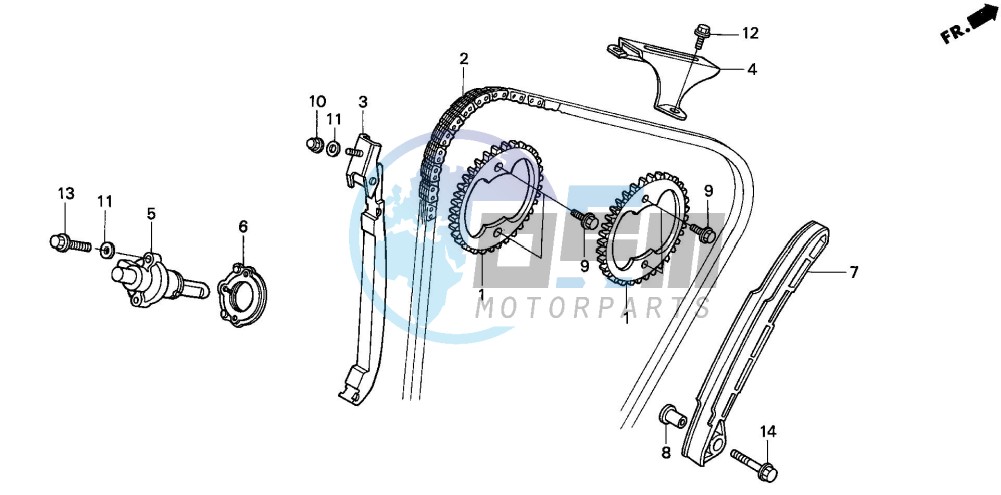 CAM CHAIN/TENSIONER (1)