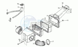 Strada 1000 drawing Air filter