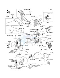 KLX 250 W [KLX250SF] (W9F) W9F drawing RADIATOR