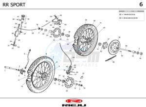 RR-50-SPORT-BLUE drawing WHEEL - BRAKES