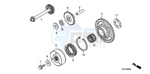 CBR1000RRB drawing STARTING CLUTCH