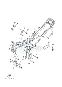 YBR125E (BN96) drawing FRAME