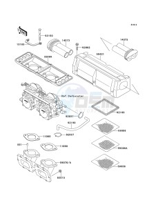 JH 750 C [750 ZXI] (C1-C3) [750 ZXI] drawing FLAME ARRESTER