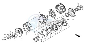 TRX350 FOURTRAX drawing CLUTCH