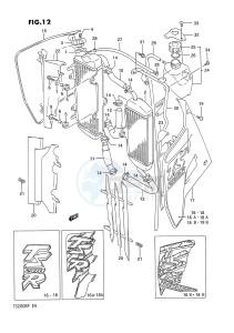 TS200R (E4) drawing RADIATOR