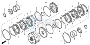 TRX650FA drawing CLUTCH (2-3)