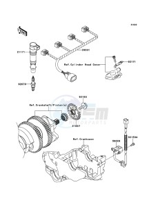 1400GTR_ABS ZG1400CBF FR GB XX (EU ME A(FRICA) drawing Ignition System