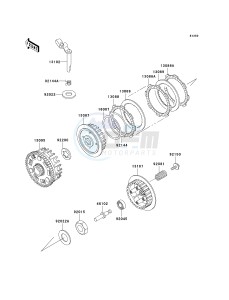 BN 125 A [ELIMINATOR 125] (A6F-A9F) A7F drawing CLUTCH