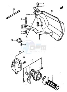 DR800S (E4) drawing RIGHT HANDLE SWITCH