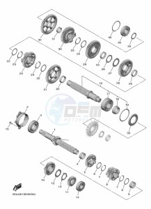 YZF1000 YZF-R1 (B3LG) drawing TRANSMISSION