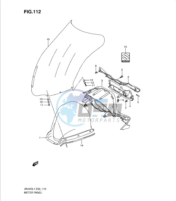 METER PANEL (AN400ZAL1 E2)