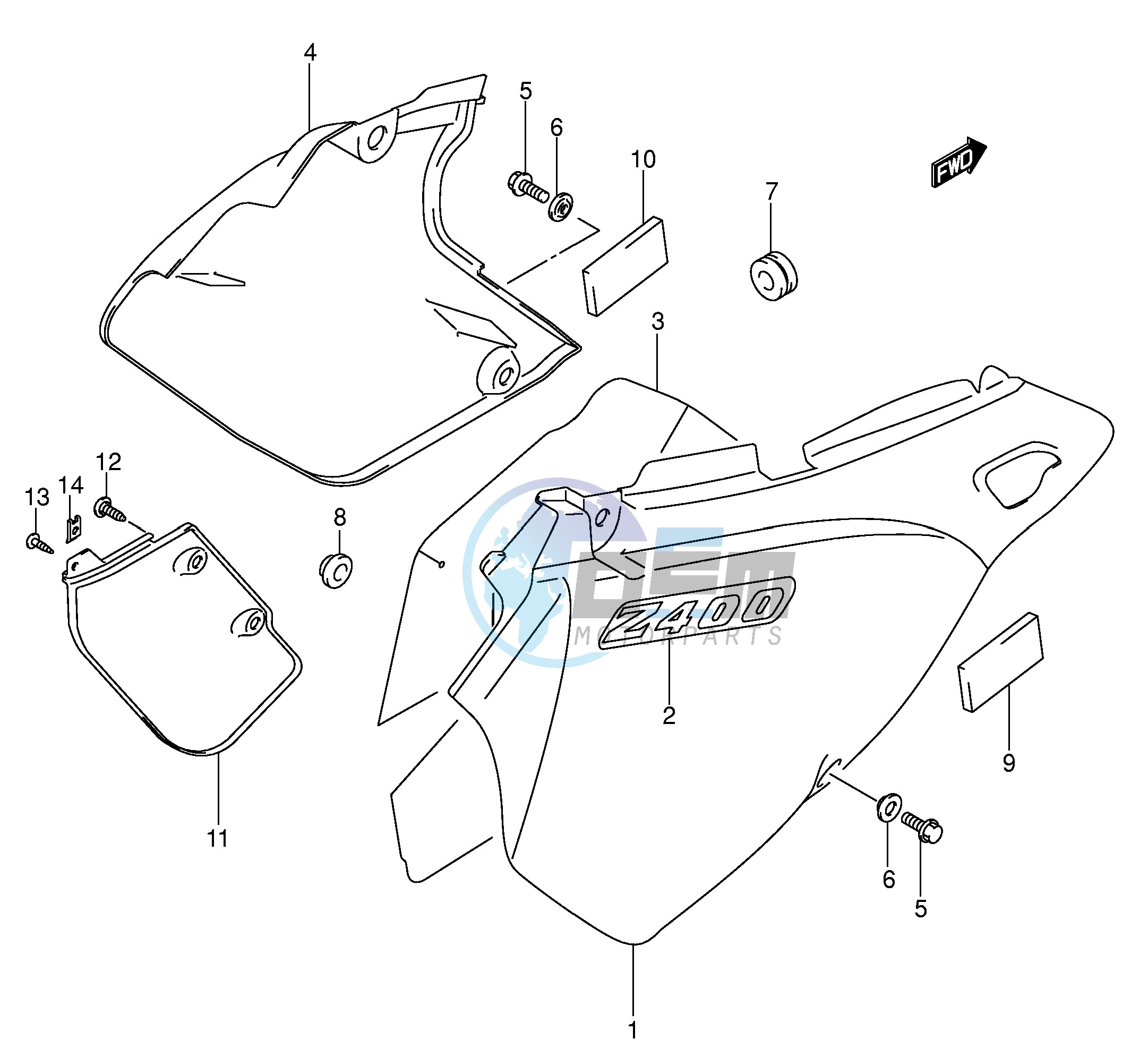 FRAME COVER (MODEL K1 K2)