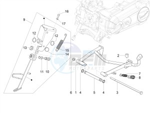 VX-VXL-SXL 150 4T 3V drawing Stand/s