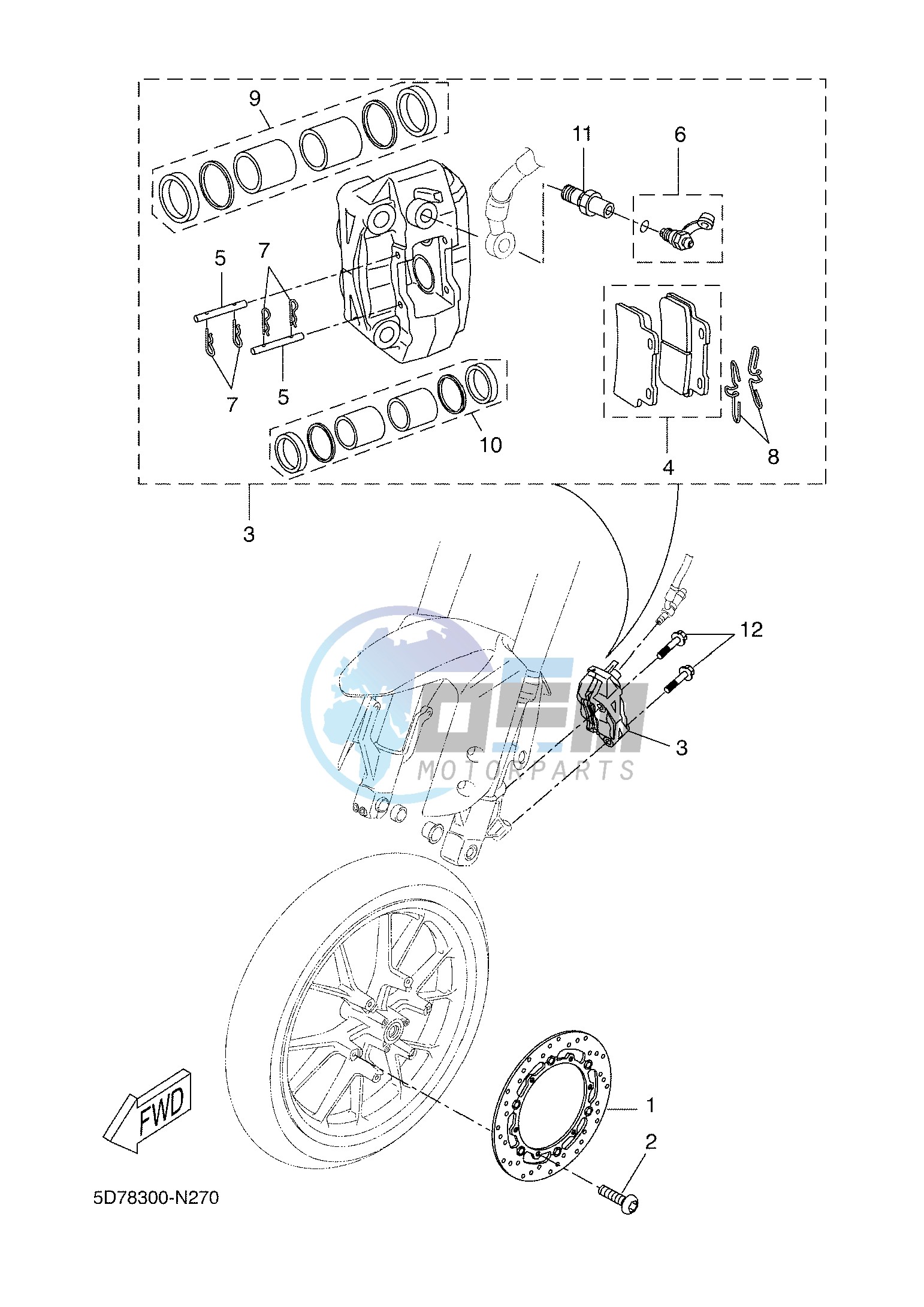 FRONT BRAKE CALIPER