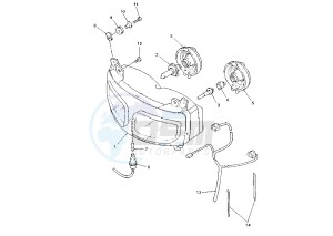 FZS FAZER 600 drawing HEADLIGHT