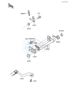 KX 125 F [KX125] (F1) [KX125] drawing GEAR CHANGE MECHANISM