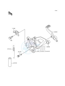 ZX 750 P [NINJA ZX-7R] (P1-P4) [NINJA ZX-7R] drawing BRAKE PEDAL_TORQUE LINK