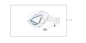 CBR600RR9 UK - (E / MME) drawing SEAT COWL *NHB01*