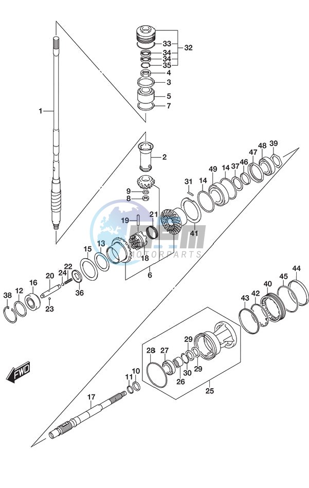 Transmission S/N 612133 to 61XXXX