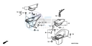 NT700VA Europe Direct - (ED) drawing FAIRING POCKET