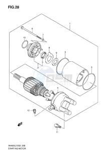 AN400 BURGMAN EU-UK drawing STARTING MOTOR