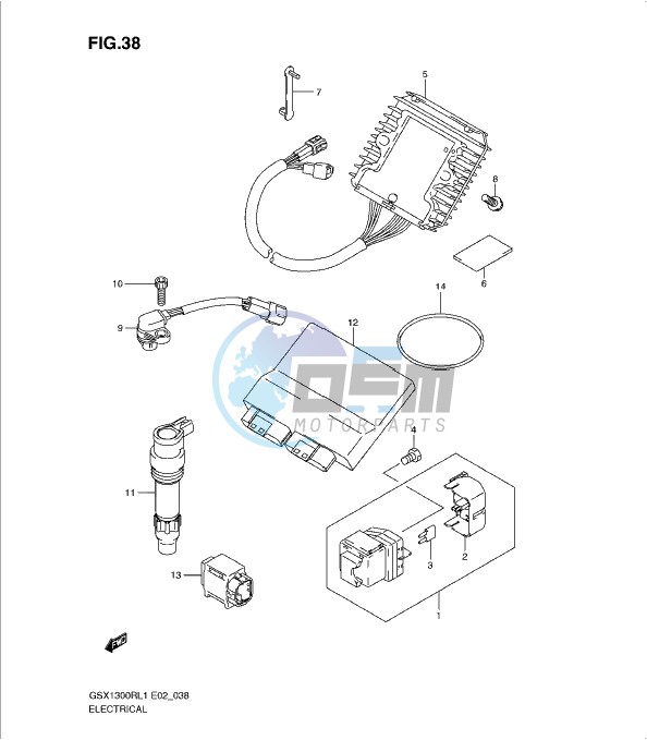 ELECTRICAL (GSX1300RL1 E14)