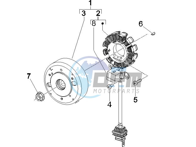 Flywheel magneto