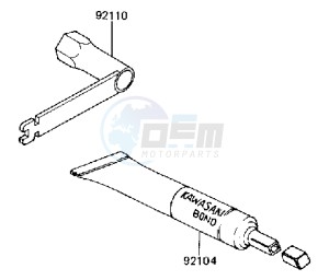 KX 80 J [BIG WHEEL] (J2) [BIG WHEEL] drawing OWNER TOOLS