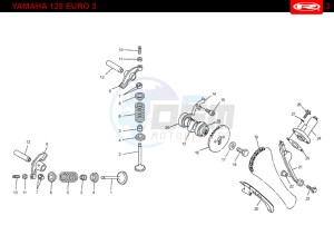 MRX-125-4T-BLUE drawing VALVES - DISTRIBUTION CHAIN  EURO3