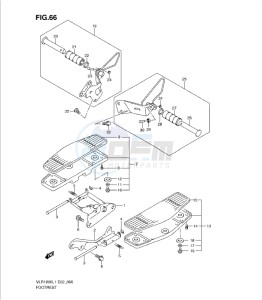 VLR1800 drawing FOOTREST (VLR1800L1 E19)