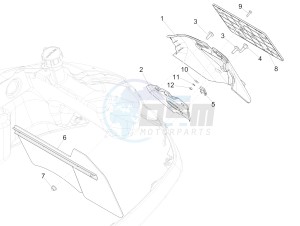 GTS 125 4T 3V ie Super (APAC) (RK, VT) drawing Rear cover - Splash guard