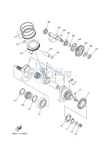 YFM700FWAD YFM700PF GRIZZLY 700 EPS (B383) drawing CRANKSHAFT & PISTON