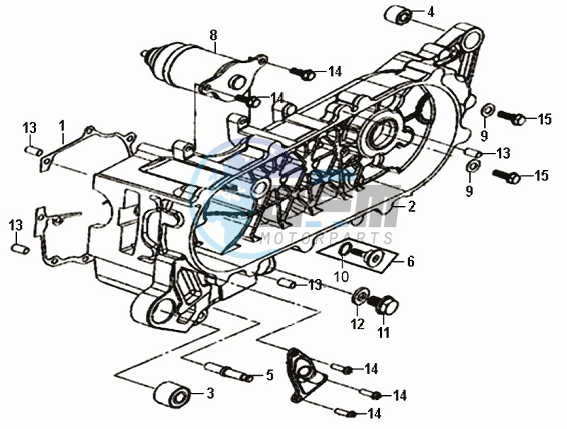 CRANKCASE COVER LEFT