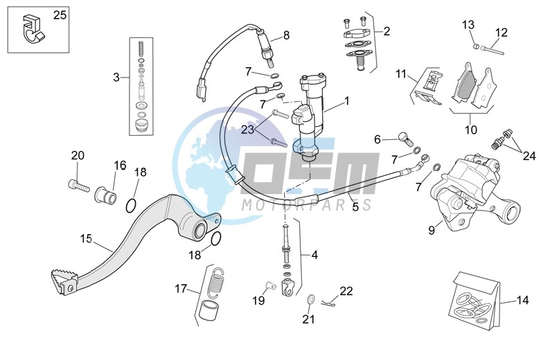 Rear brake system