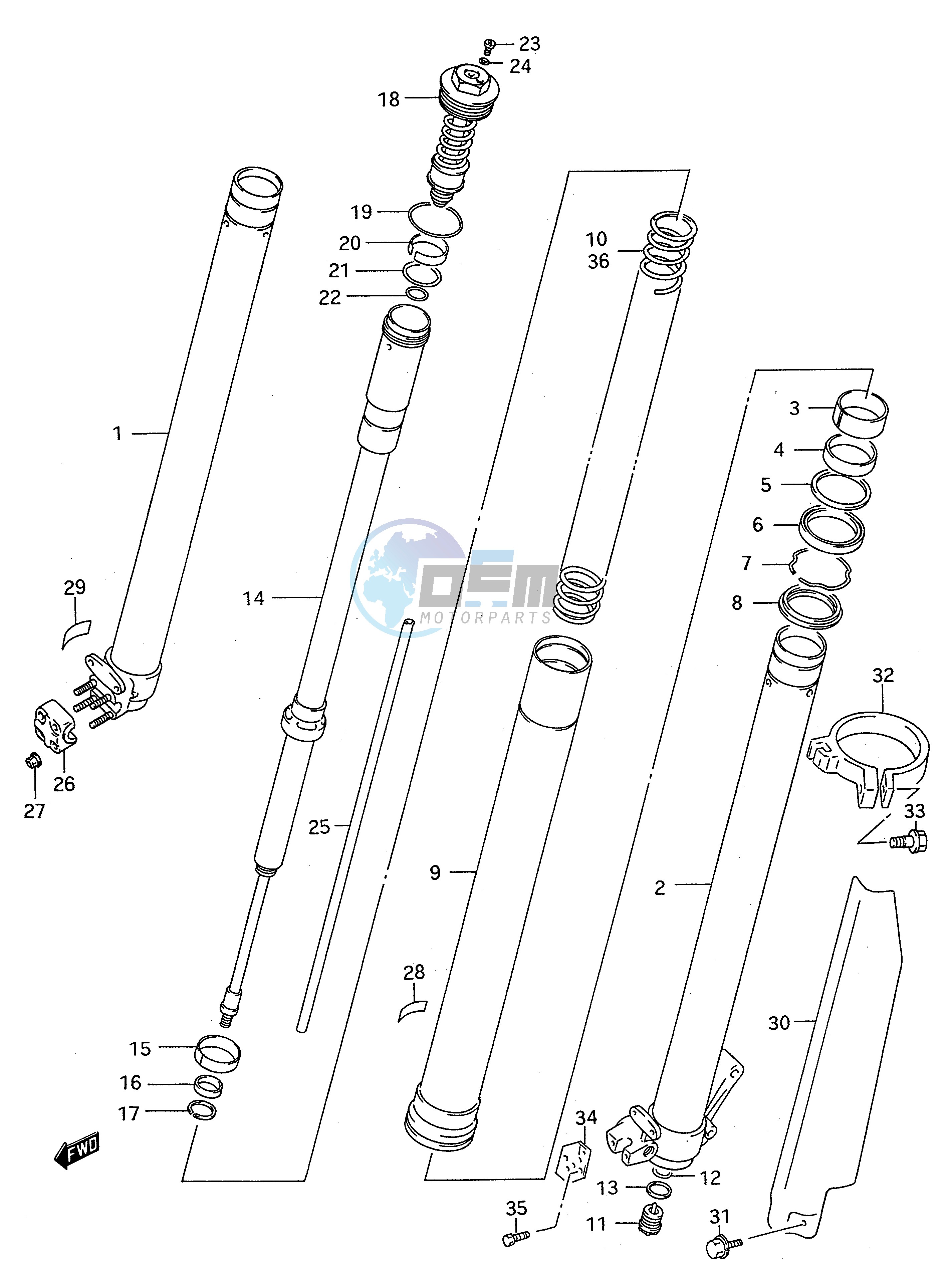 FRONT DAMPER (MODEL R S)