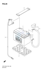 GSF1250 (E2) Bandit drawing BATTERY (GSF1250L0)