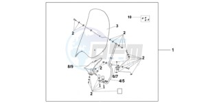 SH300A9 UK - (E / ABS MKH TBX) drawing WIND SHIELD