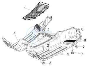 LX 150 drawing Foot board - rubber mats