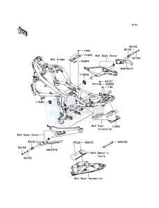 ER-6f ABS EX650DBF GB XX (EU ME A(FRICA) drawing Frame Fittings