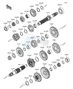 NINJA ZX-6R ABS ZX636FGF FR GB XX (EU ME A(FRICA) drawing Transmission