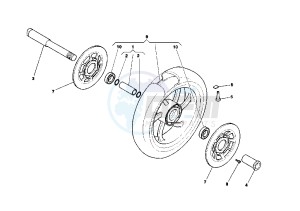 X-TRA RAPTOR 1000 drawing FRONT WHEEL