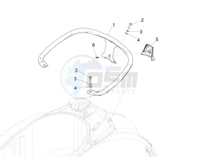 GTV 300 HPE SEI GIORNI IE E4 ABS (APAC) drawing Rear luggage rack