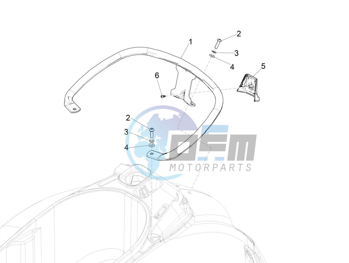 Rear luggage rack