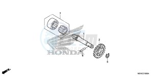 CRF450RD CRF450R Europe Direct - (ED) drawing OIL PUMP