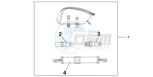 CBR1000RA9 France - (F / ABS CMF MME) drawing REAR SEAT BAG